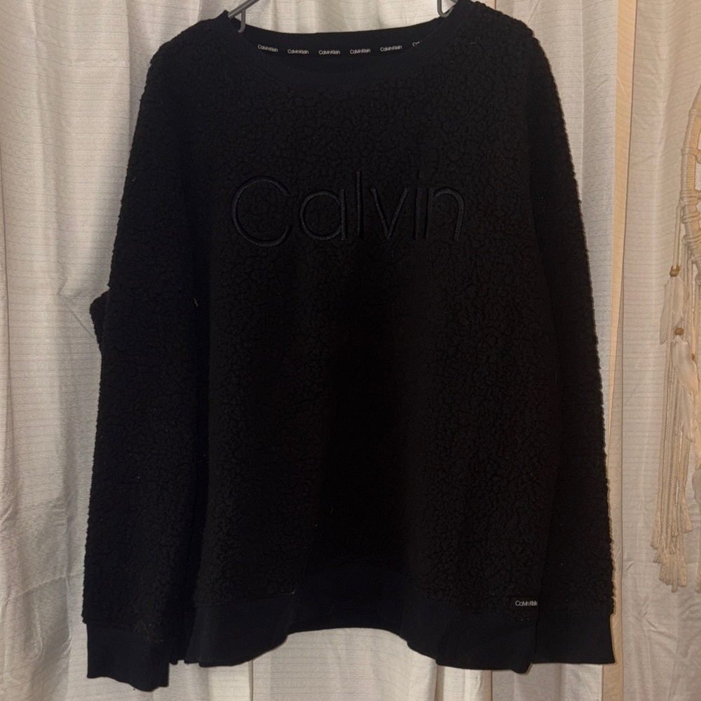 Calvin Klein Textured Black Pullover